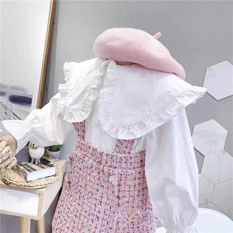 2020 spring Autumn New Arrival Girls Fashion 2 Pieces Suit Ruffle White Shirts Cute Top+plaid Skirt Kids Clothes Girl Set
2020 spring Autumn New Arrival Girls Fashion 2 Pieces Suit Ruffle White Shirts Cute Top+plaid Skirt Kids Clothes Girl Set