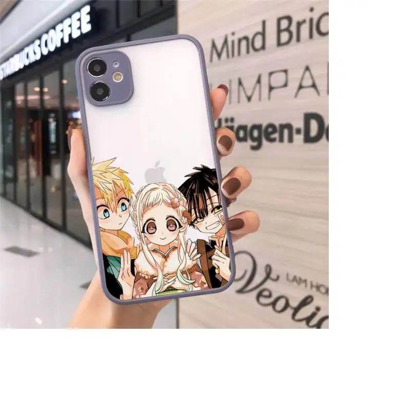 Jibaku Shounen Hanako kun Phone Case For iPhone 12 11 Mini Pro XR XS Max 7 8 Plus X Matte transparent Gray Back Cover
Jibaku Shounen Hanako kun Phone Case For iPhone 12 11 Mini Pro XR XS Max 7 8 Plus X Matte transparent Gray Back Cover