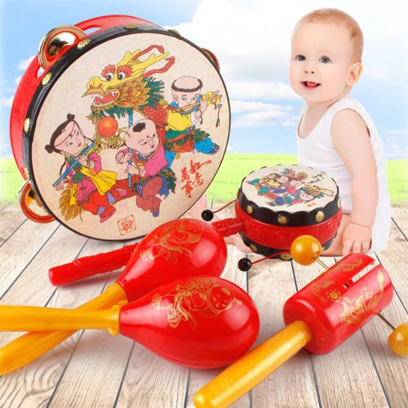Baby Rattle Toys High Quality Safety Interesting China Traditional Toys Drum Hammer Rattle-Drums Sets Children Kids Voice Toys
Baby Rattle Toys High Quality Safety Interesting China Traditional Toys Drum Hammer Rattle-Drums Sets Children Kids Voice Toys