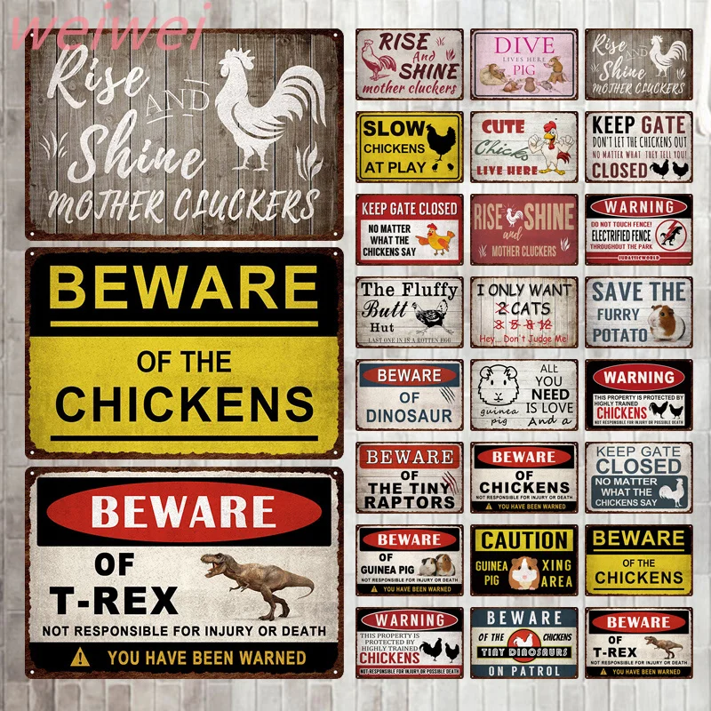 Metal Wall Painting Beware of Chicken Warning Metal Tin Signs Farmhouse Ranch Vintage Poster Home Art Metal Decoration Plaque
Metal Wall Painting Beware of Chicken Warning Metal Tin Signs Farmhouse Ranch Vintage Poster Home Art Metal Decoration Plaque