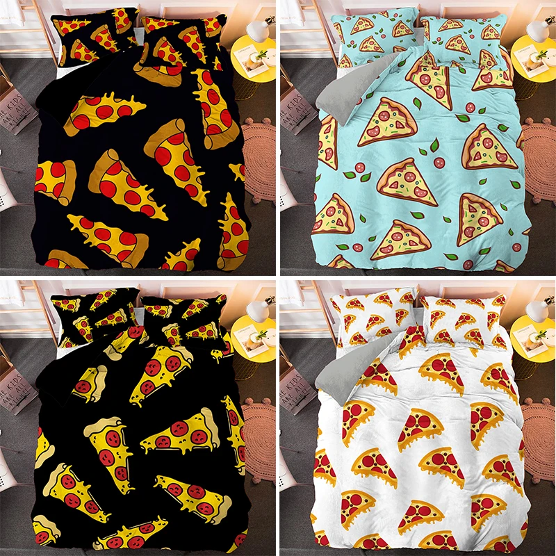 Комплект постельного белья с рисунком пиццы, пододеяльник с наволочкой, одинарный, двойной, Королевский размер
Комплект постельного белья с рисунком пиццы, пододеяльник с наволочкой, одинарный, двойной, Королевский размер