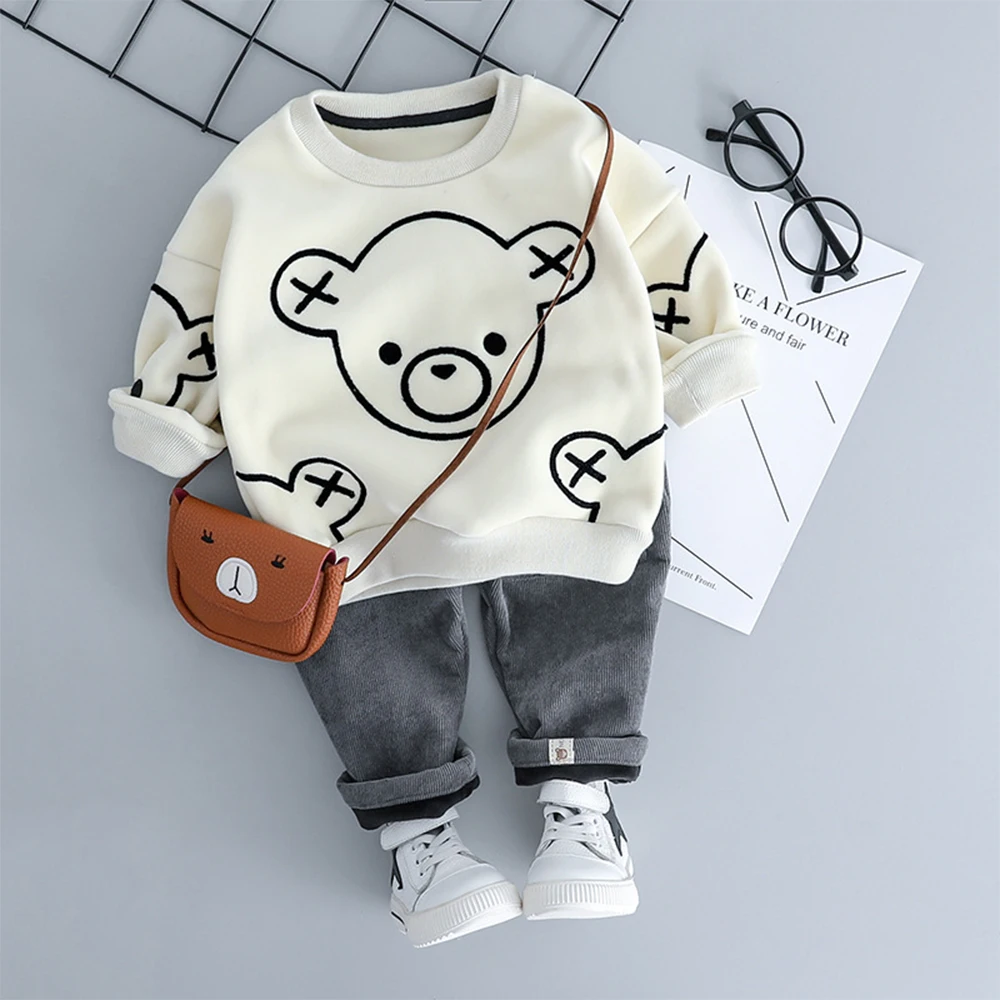 New Baby Boy Clothes Set Kids Clothing Spring Bear Crewneck Sweatshirt Soft Suit Children Outfits Boutique Wear Pants+Top 2pcs
New Baby Boy Clothes Set Kids Clothing Spring Bear Crewneck Sweatshirt Soft Suit Children Outfits Boutique Wear Pants+Top 2pcs