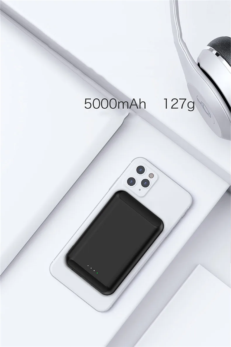 15W Magnetic 5000mah Wireless Battery Power Bank For Magsafe iphone 12 Pro Max 12 Mini Portable Mobile Power bank Charger
15W Magnetic 5000mah Wireless Battery Power Bank For Magsafe iphone 12 Pro Max 12 Mini Portable Mobile Power bank Charger