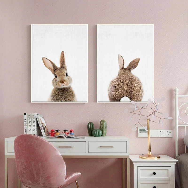 Animal Wall Art Print Rabbit Painting Nordic Canvas Poster Bunny Prints Nursery Wall Paintings Baby Kids Bedroom Decoration
Animal Wall Art Print Rabbit Painting Nordic Canvas Poster Bunny Prints Nursery Wall Paintings Baby Kids Bedroom Decoration