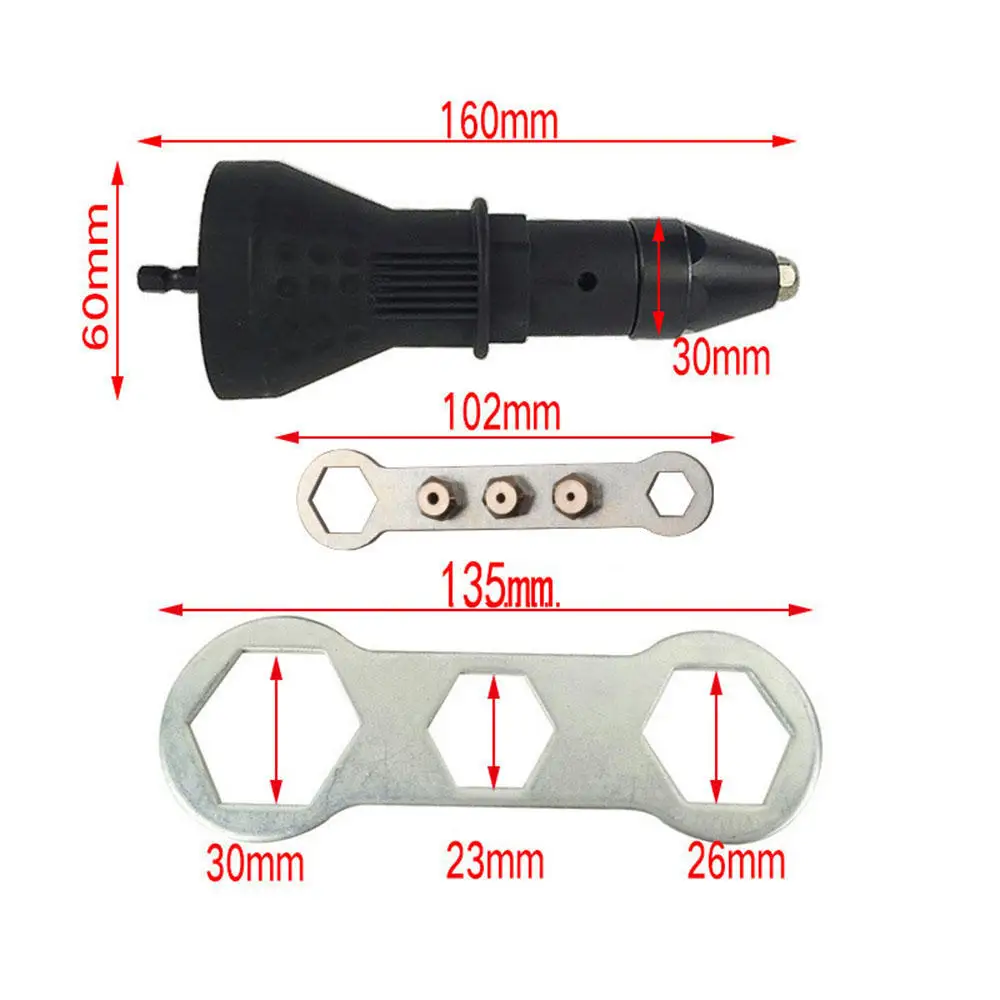 New Electric Head Blind Rivet Gun Adapter Core Rivet Transfer Head Rivet Pulling Gun Power Tool Accessories
New Electric Head Blind Rivet Gun Adapter Core Rivet Transfer Head Rivet Pulling Gun Power Tool Accessories