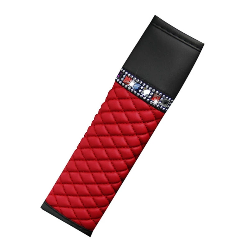 Rhinestone Leather Breathable Car Seat Belt Shoulder Guard Protective Cover Beautiful Diamond Shoulder Guard Interior 6.5X23cm
Rhinestone Leather Breathable Car Seat Belt Shoulder Guard Protective Cover Beautiful Diamond Shoulder Guard Interior 6.5X23cm