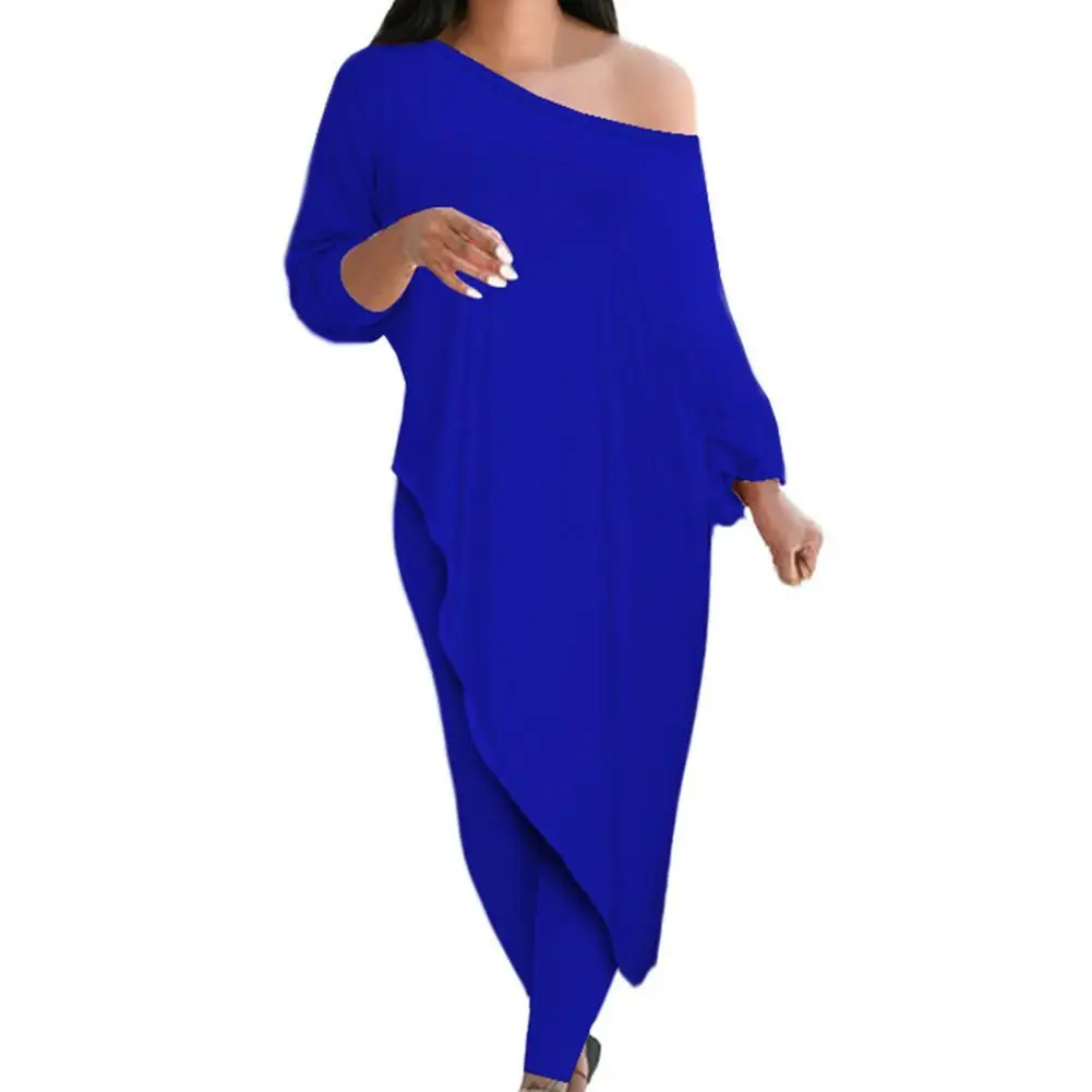 2Pcs/Set Ladies Blouse Slash Neck Loose Casual Off Shoulder Tops Leggings Suit Women Slash Neck Blouse Skinny Trousers Suit
2Pcs/Set Ladies Blouse Slash Neck Loose Casual Off Shoulder Tops Leggings Suit Women Slash Neck Blouse Skinny Trousers Suit