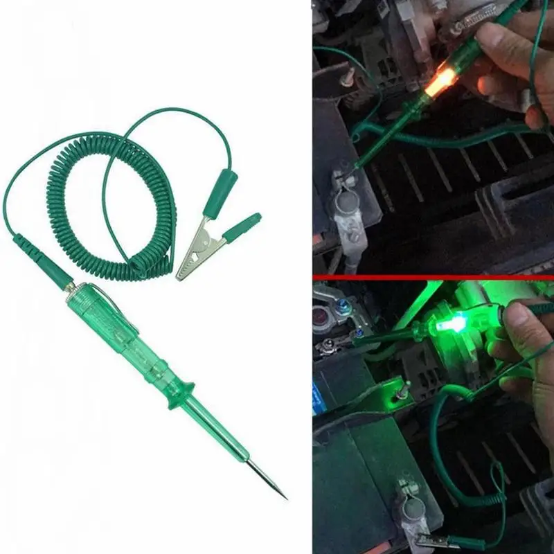 Car Light Circuit Tester Lamp Voltage Dc 6V 12V 24V Detector Copper Pen Probe Probe Light Test System Test Lamp I8L4
Car Light Circuit Tester Lamp Voltage Dc 6V 12V 24V Detector Copper Pen Probe Probe Light Test System Test Lamp I8L4