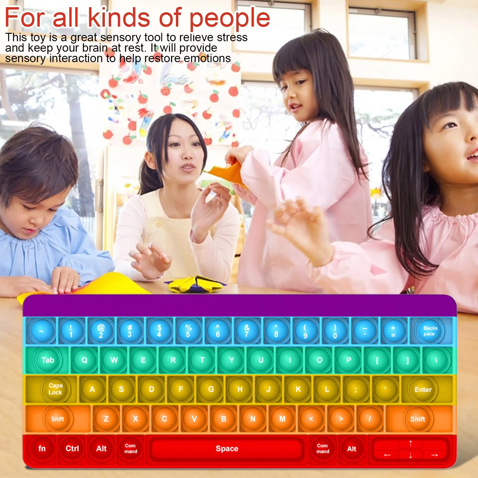 Keyboard Push Bubble Anti-Stress Fidget Toys Stress-Relieving Toys For Children And Adults World Map And Board Toys Gift
Keyboard Push Bubble Anti-Stress Fidget Toys Stress-Relieving Toys For Children And Adults World Map And Board Toys Gift