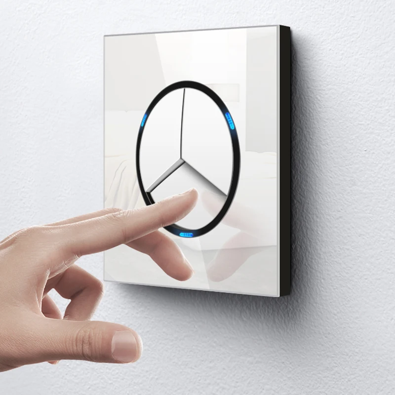 PSSRISE 1/2/3/4Gang 1/2Way Round Wall Light Switch Tempered Glass Pannel Power Switch
PSSRISE 1/2/3/4Gang 1/2Way Round Wall Light Switch Tempered Glass Pannel Power Switch