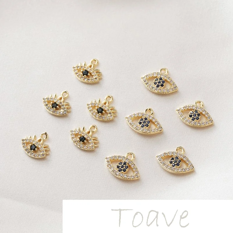 14K Gold Blue Eyelash Pendant diy Earring Bracelet Necklace Pendant Material Accessories
14K Gold Blue Eyelash Pendant diy Earring Bracelet Necklace Pendant Material Accessories