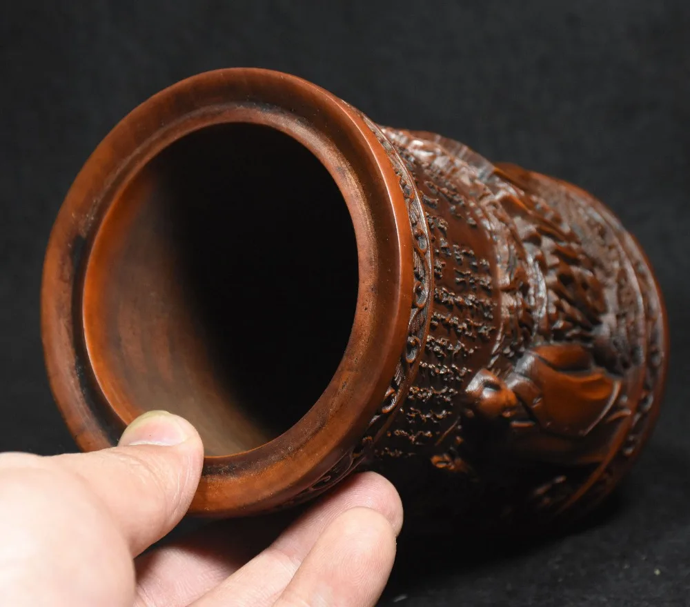 wedding decoration China Boxwood Wood Carved Great chairman Mao ZeDong Statue Brush Pot Pencil Vase
wedding decoration China Boxwood Wood Carved Great chairman Mao ZeDong Statue Brush Pot Pencil Vase