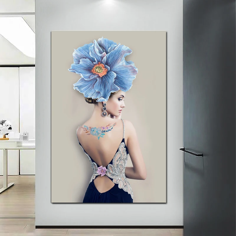 Nordic Modern Floral Flower Woman Abstract Canvas Painting Wall Art Canvas Art Print Poster Wall Pictures For Living Room Decor
Nordic Modern Floral Flower Woman Abstract Canvas Painting Wall Art Canvas Art Print Poster Wall Pictures For Living Room Decor