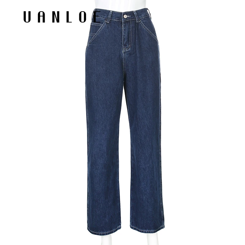 UANLOE Retro Straight Pachwork Large Pocket Wide-leg Women's Jeans High Waist Streetwear Pants Summer Fashion Loose Jeans Women
UANLOE Retro Straight Pachwork Large Pocket Wide-leg Women's Jeans High Waist Streetwear Pants Summer Fashion Loose Jeans Women