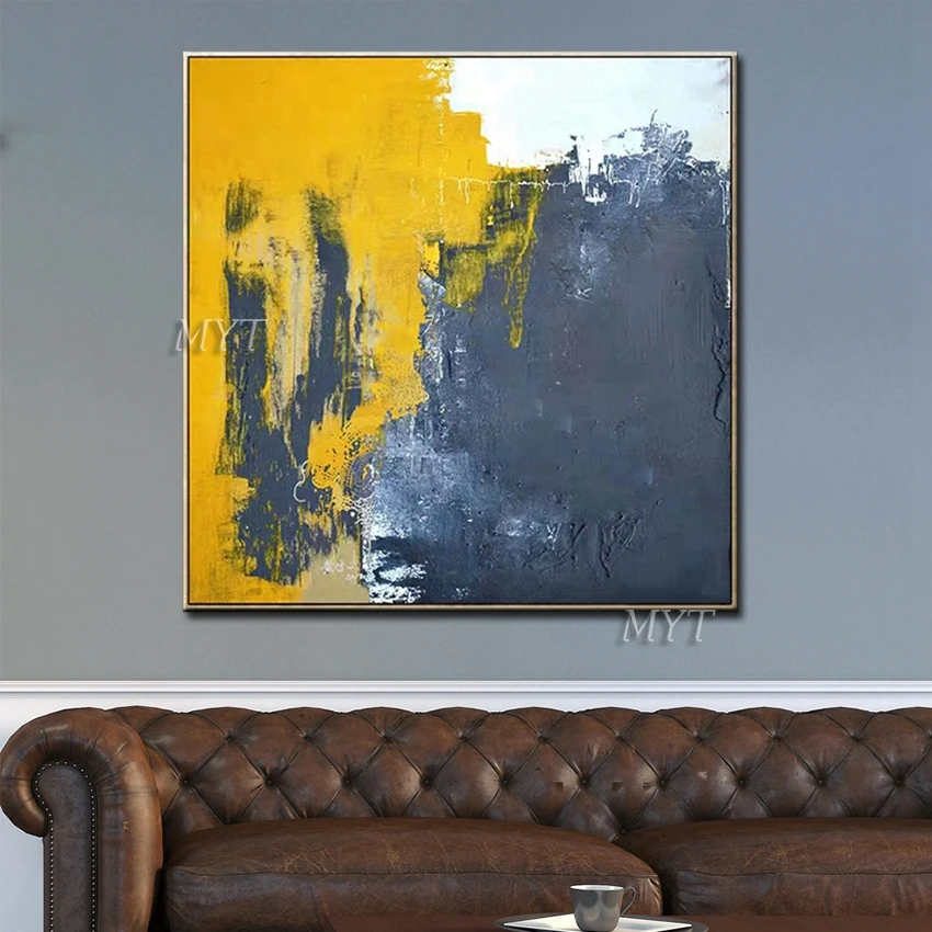 Yellow And Black Abstract Oil Paintings On Canvas Modern Wedding Decor Wall Visual Figure Hand Painted Pictures Home Decoration
Yellow And Black Abstract Oil Paintings On Canvas Modern Wedding Decor Wall Visual Figure Hand Painted Pictures Home Decoration