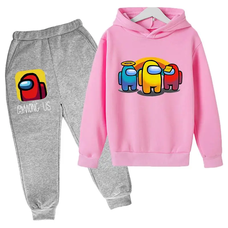 Children's Tracksuit Among Us Hoodie Set 2 Piece boy girl Sets Sweatpants Pullover Tracksuit Oversized Hoodie Suit anime clothes
Children's Tracksuit Among Us Hoodie Set 2 Piece boy girl Sets Sweatpants Pullover Tracksuit Oversized Hoodie Suit anime clothes
