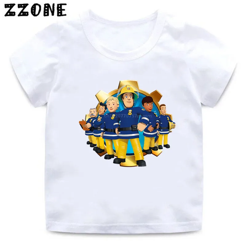 2020 New Summer Baby Boys T shirt Fireman Sam Cartoon Print Kids T-Shirts Funny Firefighter Children Girls Tops Clothes
2020 New Summer Baby Boys T shirt Fireman Sam Cartoon Print Kids T-Shirts Funny Firefighter Children Girls Tops Clothes