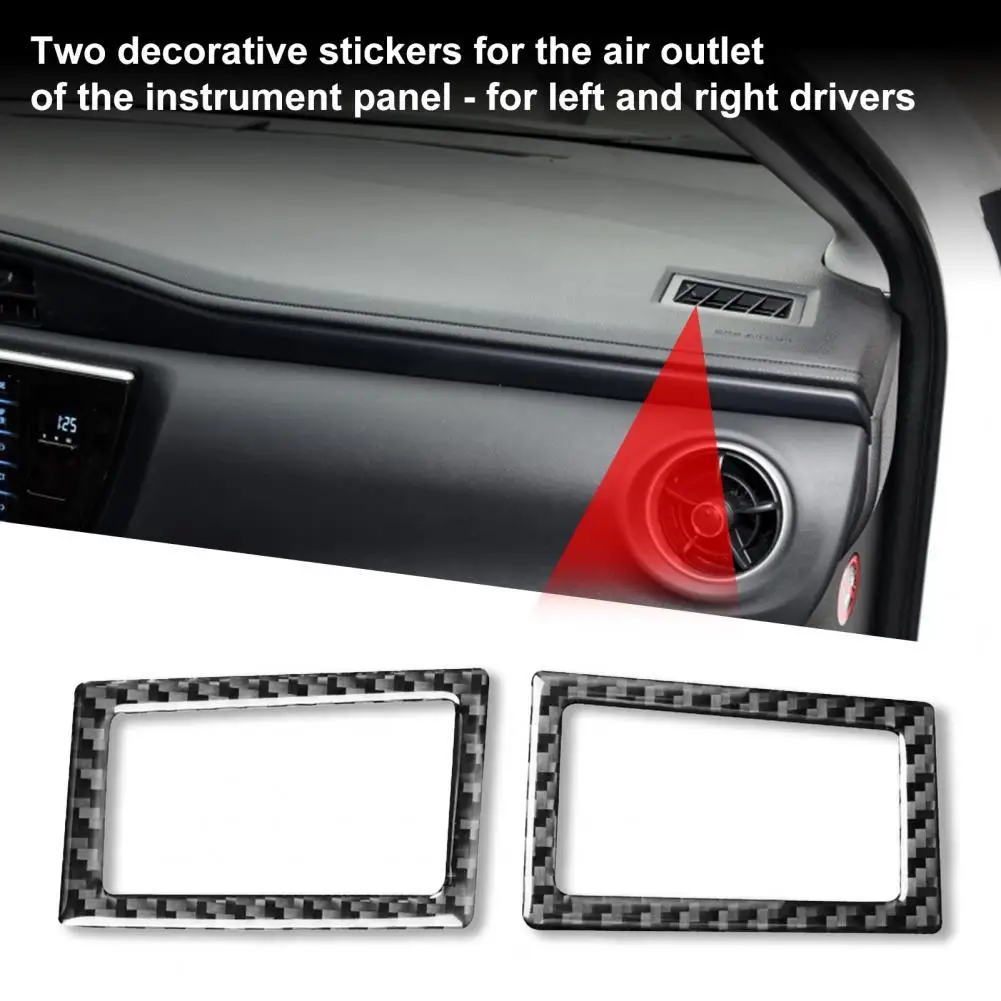 2Pcs Panel Trim Sicker Decorative Heat-resistant Easy Installation Car Dashborad Air Vent Panel Sticker for Toyota Corolla 2014-
2Pcs Panel Trim Sicker Decorative Heat-resistant Easy Installation Car Dashborad Air Vent Panel Sticker for Toyota Corolla 2014-