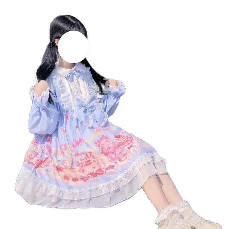 Lolita Daily Sleeveless Dress Soft Girl Dress Kawaii Japanese olita dresses Cherry Blossom Christmas bear long sleeve Japanese J
Lolita Daily Sleeveless Dress Soft Girl Dress Kawaii Japanese olita dresses Cherry Blossom Christmas bear long sleeve Japanese J