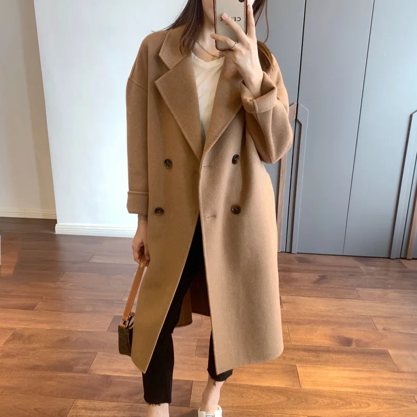 2021 Autumn Fashion Women Wool Coat Turn Down Collar Drouble Breasted Women Woolen Coat Femme Casaco Abrigo Streetwear HH464
2021 Autumn Fashion Women Wool Coat Turn Down Collar Drouble Breasted Women Woolen Coat Femme Casaco Abrigo Streetwear HH464