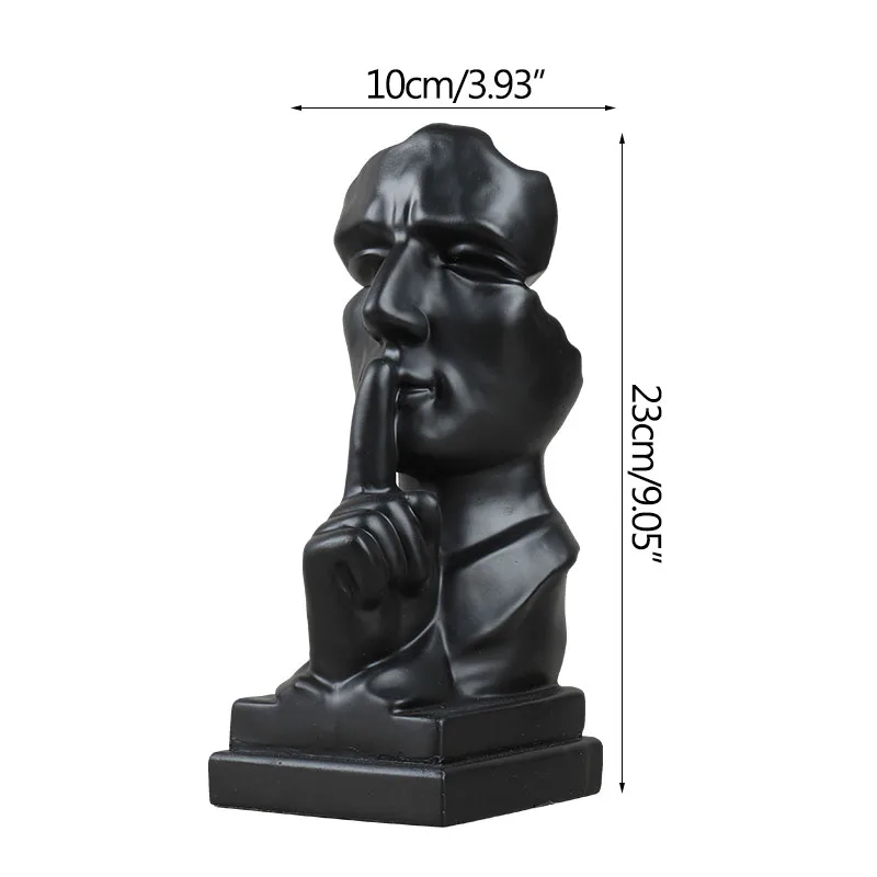Silence is Gold Living Room Decor Sculpture Wine Cabinet Entrance Decoration Figurines Fashion Home Office Decoration Handicraft
Silence is Gold Living Room Decor Sculpture Wine Cabinet Entrance Decoration Figurines Fashion Home Office Decoration Handicraft