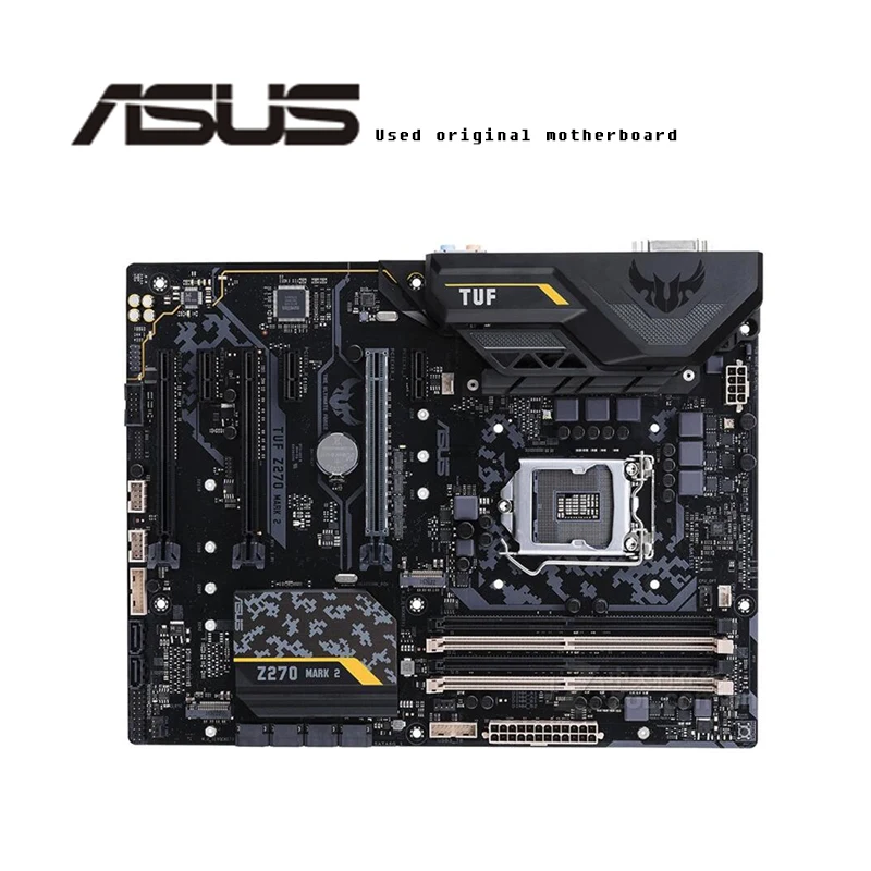 Для Asus TUF Z270 MARK 2 оригинальная б/у настольная Intel Z270M DDR4 материнская плата LGA 1151 i7/i5/i3