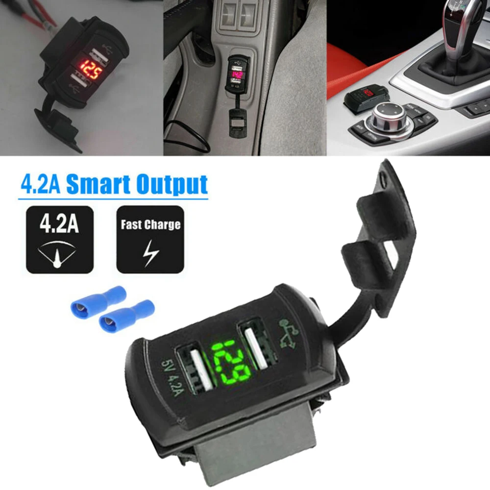 Digital Dual USB Charger Voltmeter Rocker Switch Flame-retardant Trustworthy
Digital Dual USB Charger Voltmeter Rocker Switch Flame-retardant Trustworthy