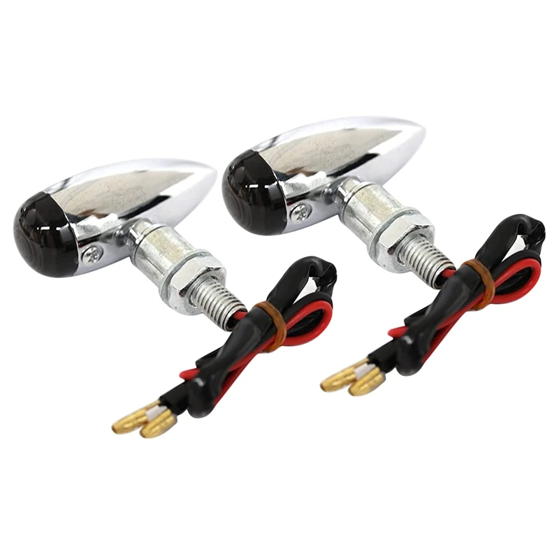 2X Motorcycle Shaped Metal Turn Signals Indicator Lights for Cruiser Chopper Custom
2X Motorcycle Shaped Metal Turn Signals Indicator Lights for Cruiser Chopper Custom