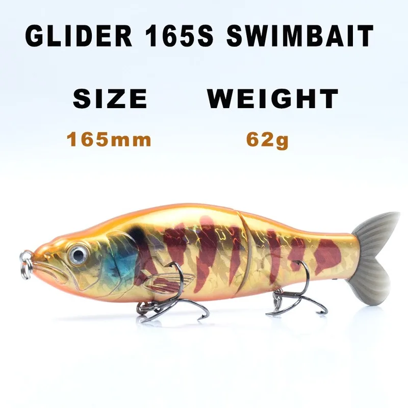 NovemberFans 3pcs Wobblers Fishing Bait 16.5cm 62g Glide Jointed Bait Artificial Rubber Tail Shad Swimbait Fishing Tackle
NovemberFans 3pcs Wobblers Fishing Bait 16.5cm 62g Glide Jointed Bait Artificial Rubber Tail Shad Swimbait Fishing Tackle