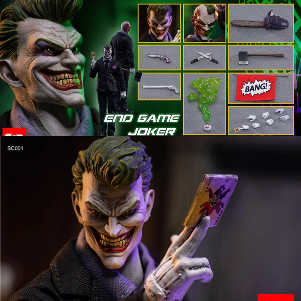 SSR 1/12 SC001 Ending Clown Comic Clown JOKER Little Fire Dragon Action Figure In Stock
SSR 1/12 SC001 Ending Clown Comic Clown JOKER Little Fire Dragon Action Figure In Stock