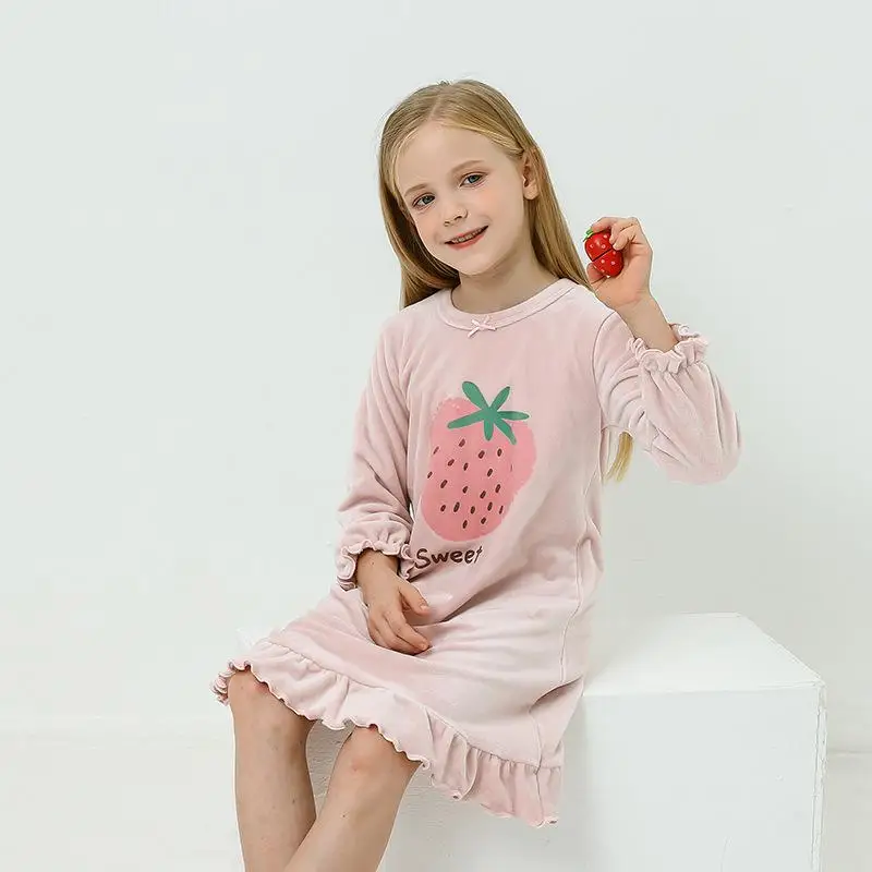 Girls' Nightdress Autumn Winter Kids Pajamas Long Sleeve Toddler Girl Homewear Flannel Warm Girl Nightgown 4-18Y Kids Dresses
Girls' Nightdress Autumn Winter Kids Pajamas Long Sleeve Toddler Girl Homewear Flannel Warm Girl Nightgown 4-18Y Kids Dresses