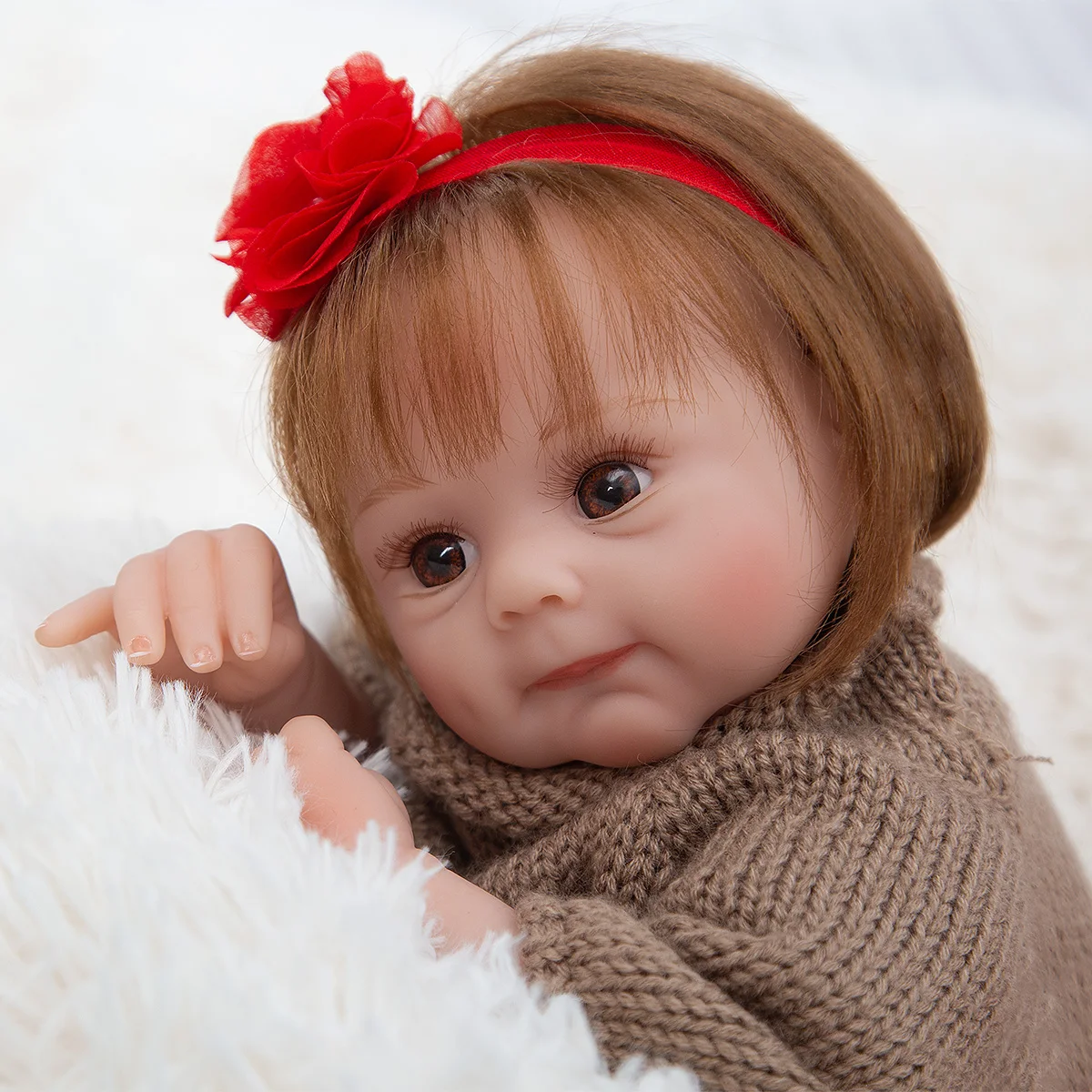 

Улыбающееся лицо девочка кукла, кукла для малышей, 20 дюймов, 50 см мягкой ткани для удаления остатков крема тела силиконовые куклы bebe кукла по...