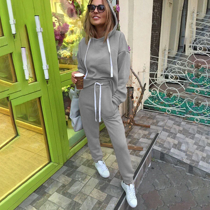 2pcs Sets New Fashion Hooded Tops Sweatshirt+Solid Long Pants Suits Women Sets Female Tracksuits Women Clothing Bigsweety
2pcs Sets New Fashion Hooded Tops Sweatshirt+Solid Long Pants Suits Women Sets Female Tracksuits Women Clothing Bigsweety