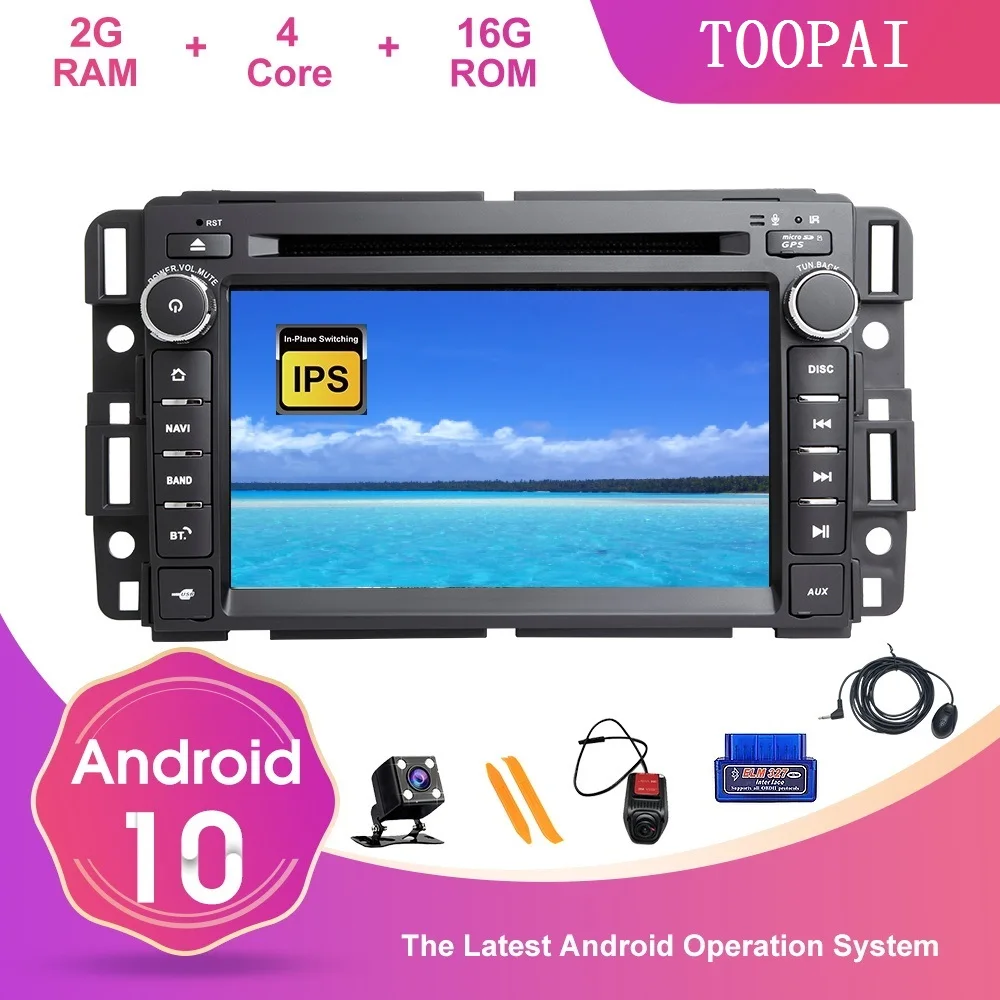 Автомагнитола TOOPAI для Chevrolet GMC Android 10 навигация GPS DVD CD SWC|Автомагнитолы| |
