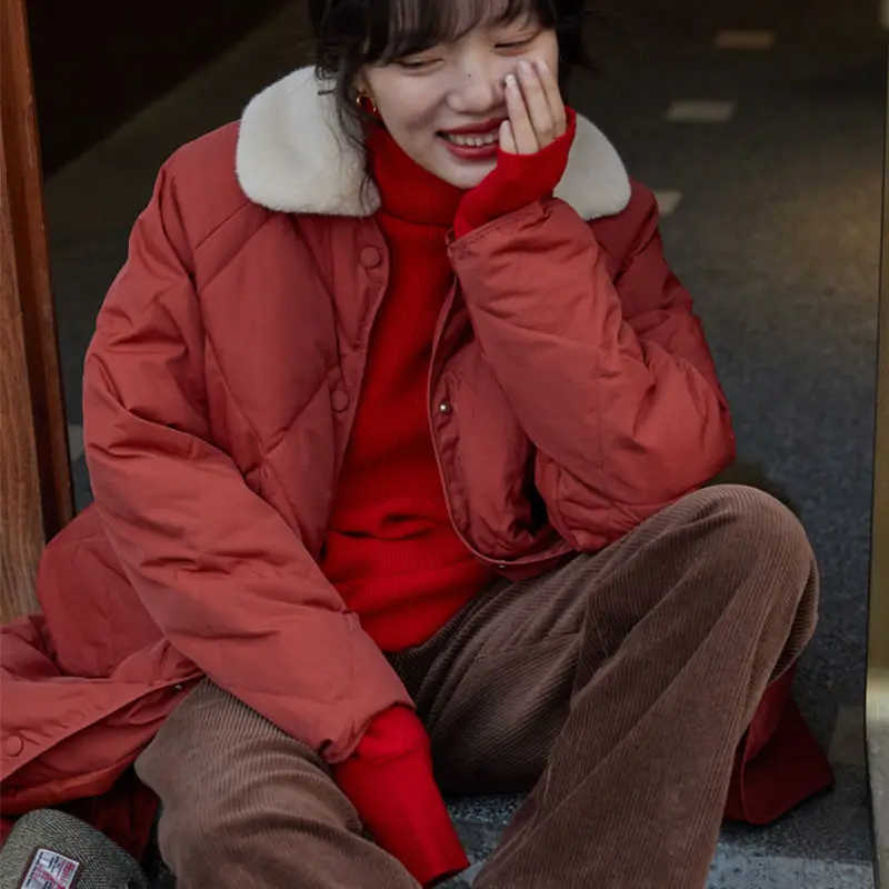 2021 Winter Women's New Thick White Duck Down Coats Female Loose Long Down Jackets Ladies Solid Long Sleeve Warm Outwear T821
2021 Winter Women's New Thick White Duck Down Coats Female Loose Long Down Jackets Ladies Solid Long Sleeve Warm Outwear T821