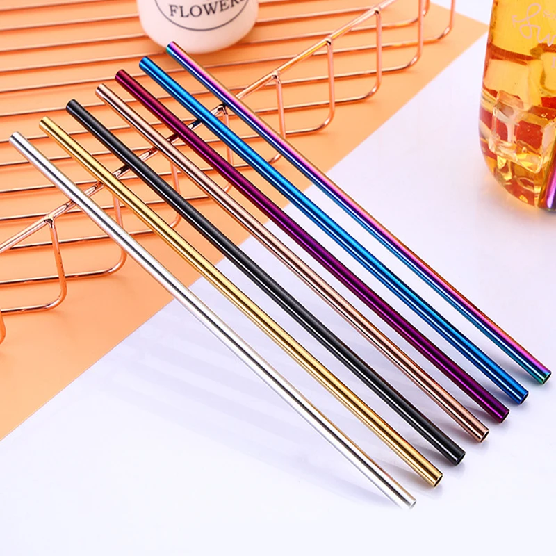 Hot Sold Classic Reusable Metal Drinking Straws 304 Stainless Steel Straw Sturdy Bent Straight Boba Straw Bar Party Accessory 
Hot Sold Classic Reusable Metal Drinking Straws 304 Stainless Steel Straw Sturdy Bent Straight Boba Straw Bar Party Accessory