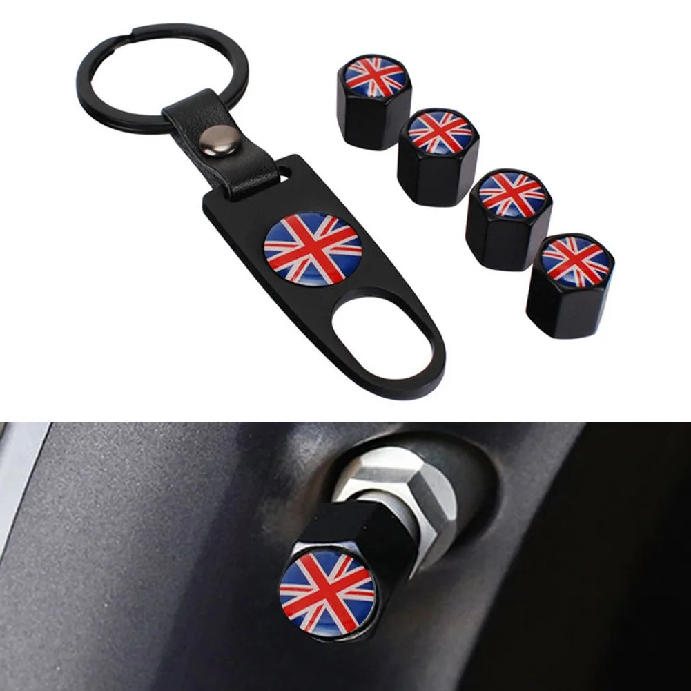 New Creative Gift Car British Flag Car Key Ring Keychain Car Tire Valve Cap Wheel Valve Cap Mini Dust Stems Air Cover Key Chain
New Creative Gift Car British Flag Car Key Ring Keychain Car Tire Valve Cap Wheel Valve Cap Mini Dust Stems Air Cover Key Chain