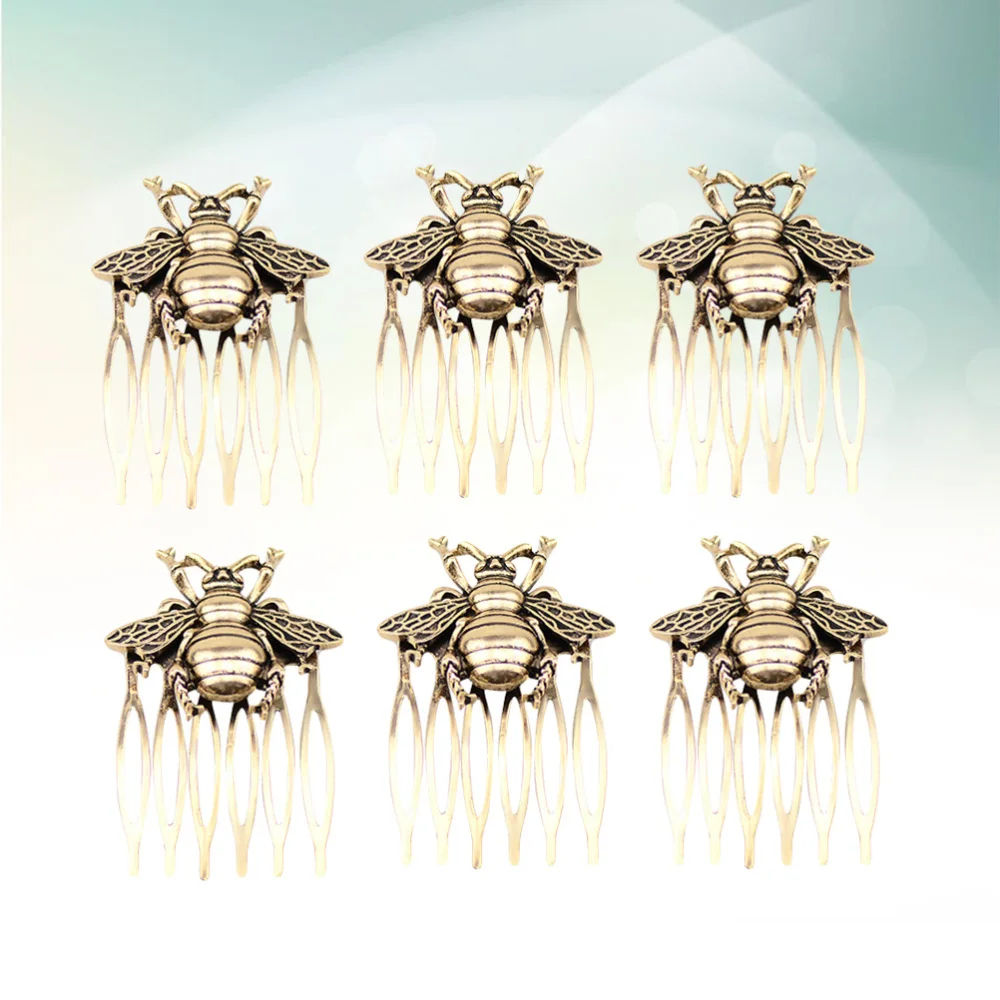 6pcs Retro Hair Comb Alloy Bee Shaped Inserted Comb Vintage Hair Accessories for Girls
6pcs Retro Hair Comb Alloy Bee Shaped Inserted Comb Vintage Hair Accessories for Girls