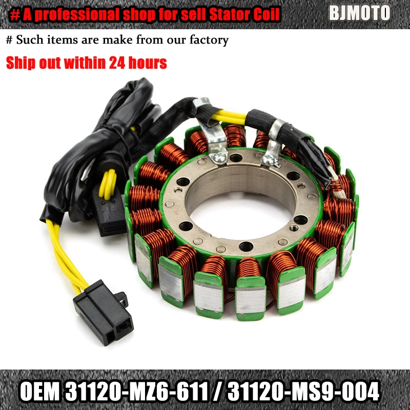 Stator Coil For Honda NT400 NT650 NTV600 NTV650 Bros NC25 Hawk GT Revere RC33 NT 400 650 600 31120-MS9-004 31120-MZ6-611
Stator Coil For Honda NT400 NT650 NTV600 NTV650 Bros NC25 Hawk GT Revere RC33 NT 400 650 600 31120-MS9-004 31120-MZ6-611