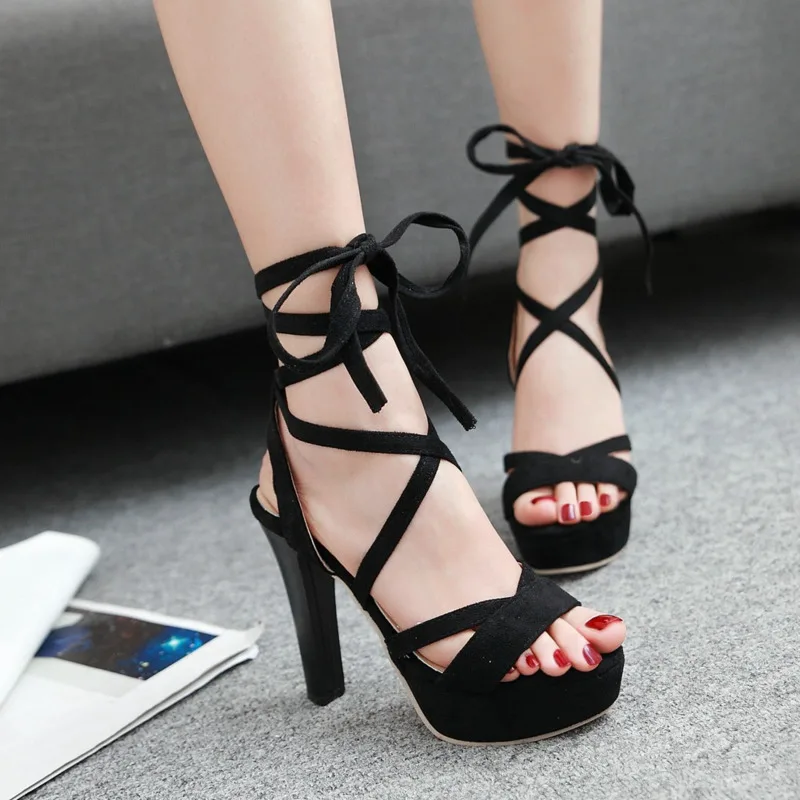 Open Toe Summer Shoes For Women Lace Up Ladies High Heels Fashion Narrow Band Platform Women's Thin Heels Sandalias 2021
Open Toe Summer Shoes For Women Lace Up Ladies High Heels Fashion Narrow Band Platform Women's Thin Heels Sandalias 2021