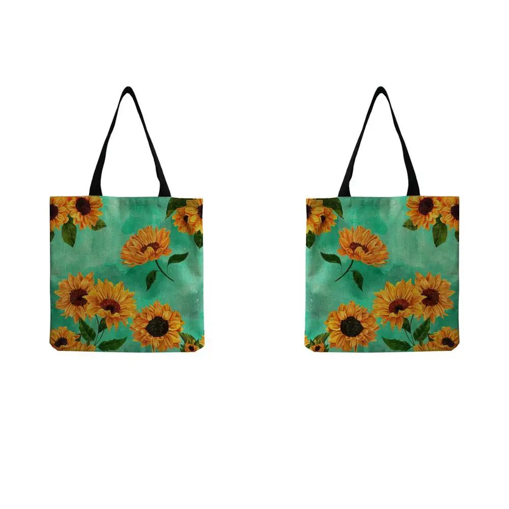 Reusable Colorful Limited Shopping Shoulder Bag Bright Colors Sunflower Printed Tote Bag For Women Fashion Daily Linen Handbag
Reusable Colorful Limited Shopping Shoulder Bag Bright Colors Sunflower Printed Tote Bag For Women Fashion Daily Linen Handbag