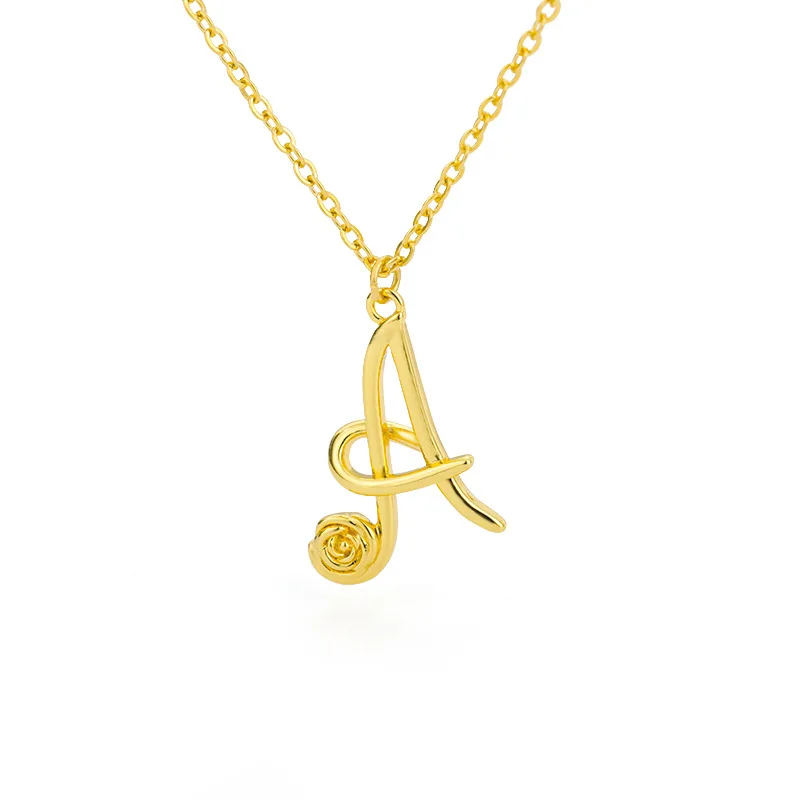 Flower Letter Necklace for Women Rose Initial Letter Chain A-Z Letter Chain Necklace Gold Stainless Steel Necklace Christmas
Flower Letter Necklace for Women Rose Initial Letter Chain A-Z Letter Chain Necklace Gold Stainless Steel Necklace Christmas