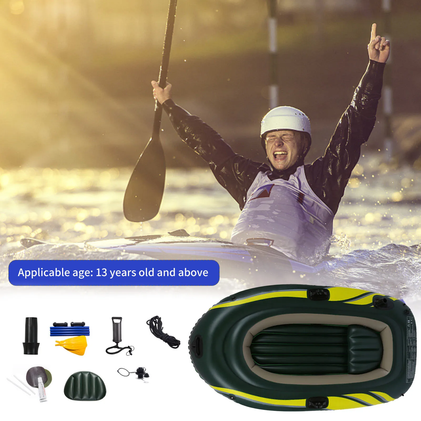Double Thickened Iatable Boat Kayak Canoe Fishing Boat With Double Valve Portable Pvc Kayak For Adults Fishing Equipment
Double Thickened Iatable Boat Kayak Canoe Fishing Boat With Double Valve Portable Pvc Kayak For Adults Fishing Equipment