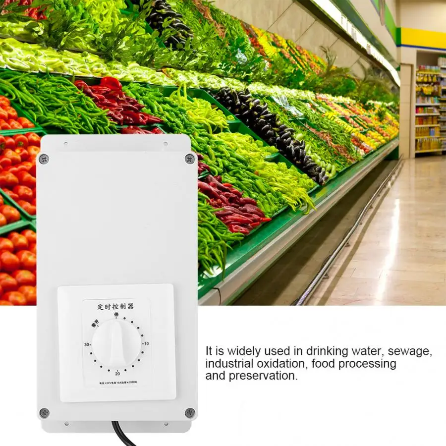 2000mg Ozone Generator Machine Water Pond Purifier Fruit Vegetable Sterilizer EU Plug 250V 45W
2000mg Ozone Generator Machine Water Pond Purifier Fruit Vegetable Sterilizer EU Plug 250V 45W