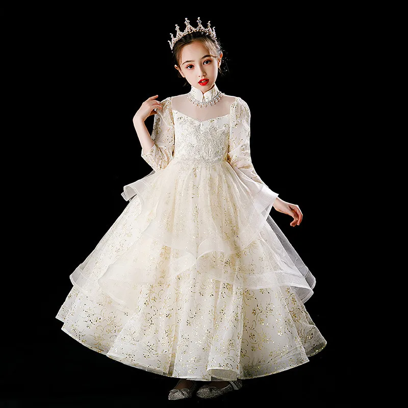 2021Children Girls Luxury Exquisite Design Champagne Birthday Wedding Party Princess Prom Dress Kids Piano Host Pageants Dress
2021Children Girls Luxury Exquisite Design Champagne Birthday Wedding Party Princess Prom Dress Kids Piano Host Pageants Dress