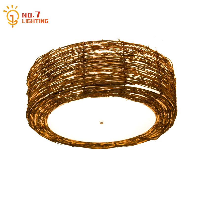 Southeast Asian Hand Woven Rattan Art Ceiling Lamp E27 LED Indoor Lighting Home Decor Kitchen Balcony Living/Dining Room Study
Southeast Asian Hand Woven Rattan Art Ceiling Lamp E27 LED Indoor Lighting Home Decor Kitchen Balcony Living/Dining Room Study
