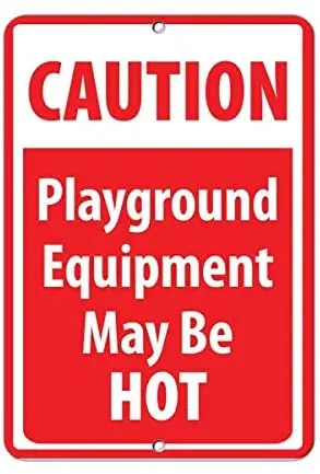 Caution Playground Equipment May Be Hot Activity Metal Road Sign,Vintage Metal Tin Sign Decor Home Bar Poster Plaque 8X12 inches
Caution Playground Equipment May Be Hot Activity Metal Road Sign,Vintage Metal Tin Sign Decor Home Bar Poster Plaque 8X12 inches