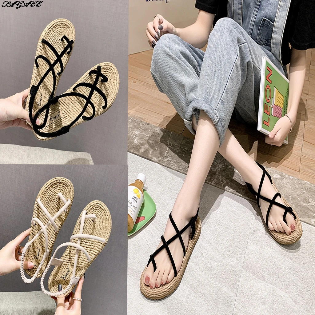 SAGSCE Sandals Gladiator Fashion Summer Shoes Women Flat Sandal Hemp Rope Sandals Non-slip Beach Women Party Wear Simple
SAGSCE Sandals Gladiator Fashion Summer Shoes Women Flat Sandal Hemp Rope Sandals Non-slip Beach Women Party Wear Simple