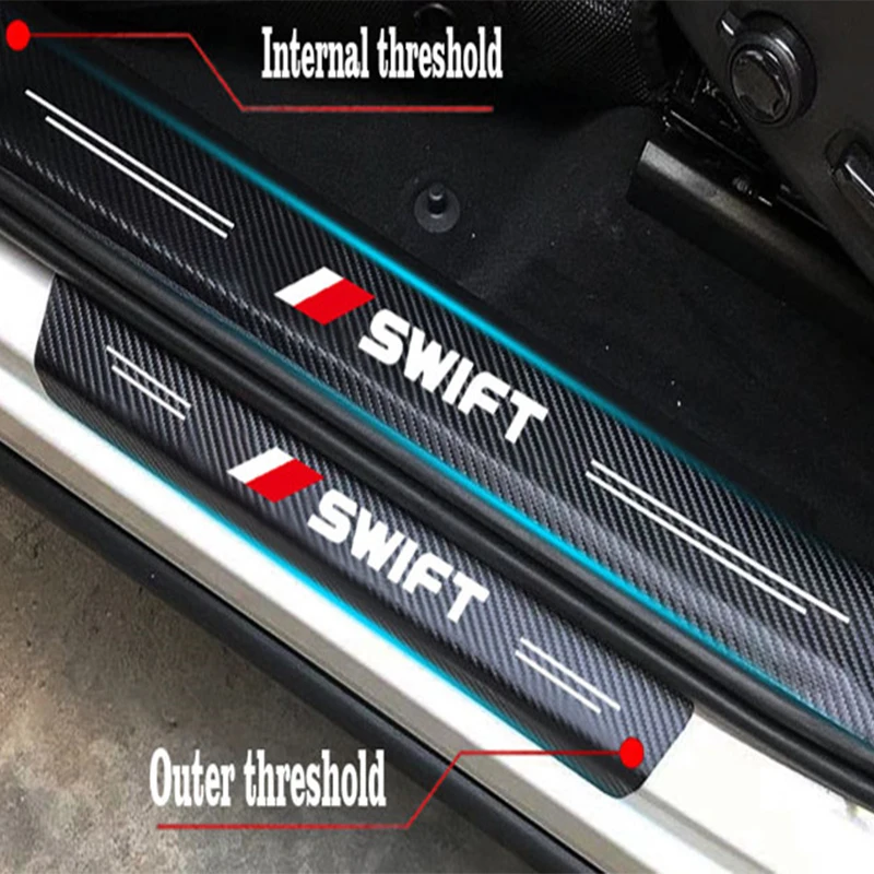 Car Door Sill Sticker For Suzuki Swift Auto PU Leather Carbon Fiber Decal Threshold Cover Panel Step Protector Accessories
Car Door Sill Sticker For Suzuki Swift Auto PU Leather Carbon Fiber Decal Threshold Cover Panel Step Protector Accessories