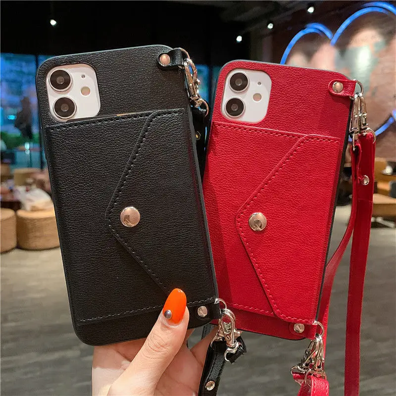 New trend wallet mobile phone case leather chain for IPHONE CASE 12promax/12PRO/12/11promax/11pro/xr/XS чехол на айфон 11
New trend wallet mobile phone case leather chain for IPHONE CASE 12promax/12PRO/12/11promax/11pro/xr/XS чехол на айфон 11